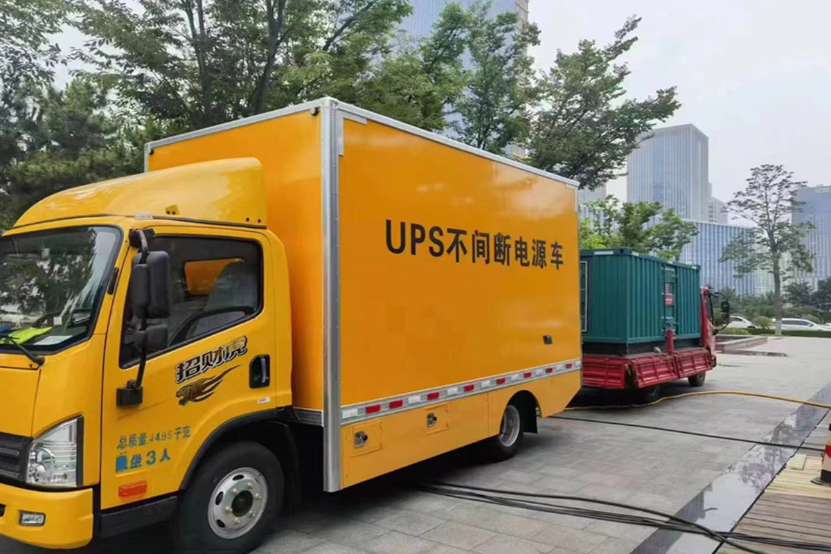 南浔发电机租赁施工现场